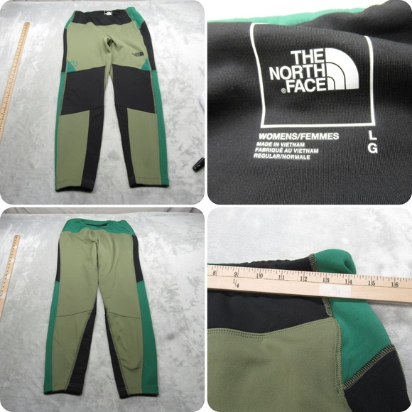 The North Face Pants Womens Large Green Softshell Steep Tech Leggings 28x29 - Picture 1 of 15